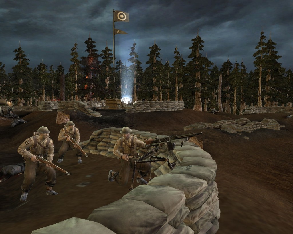 AA site at night