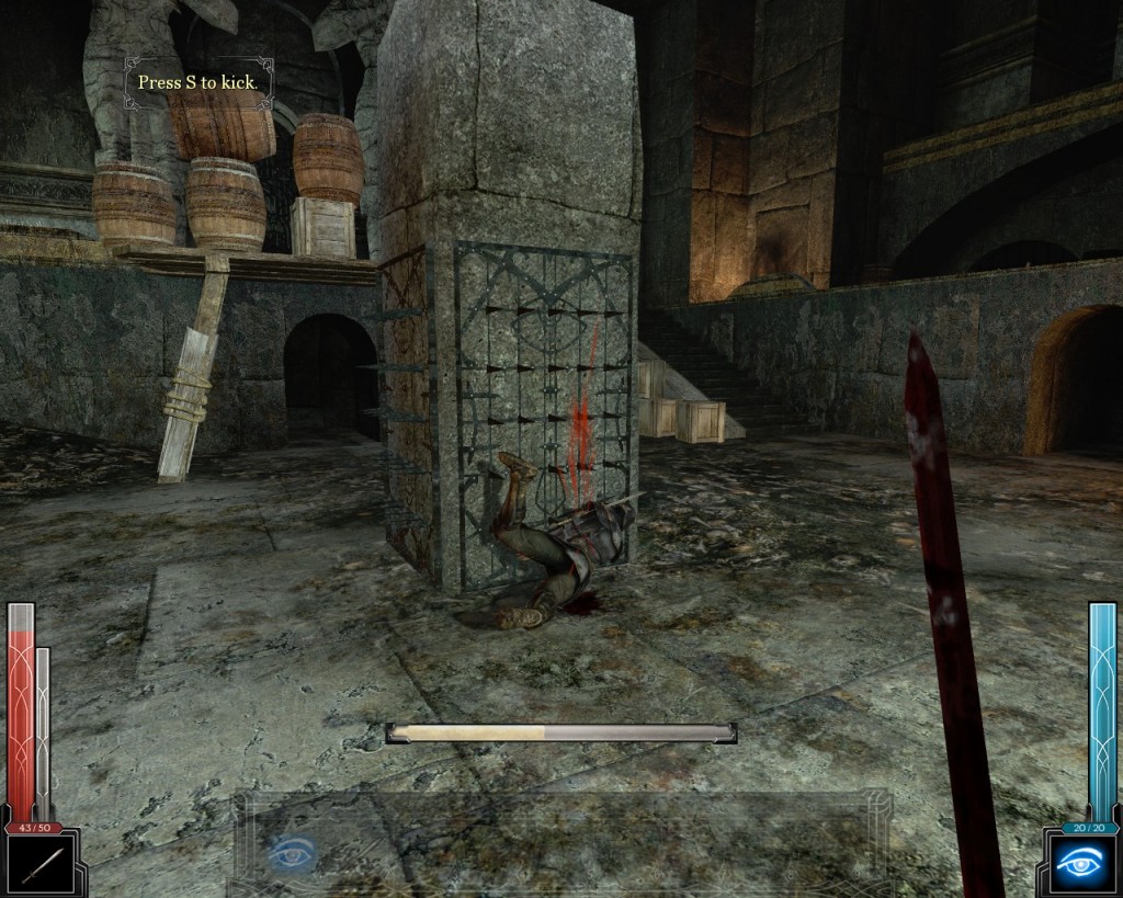 Kicking enemies is endless fun