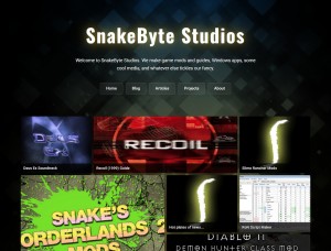 SnakeByte Studios 2026 website WIP